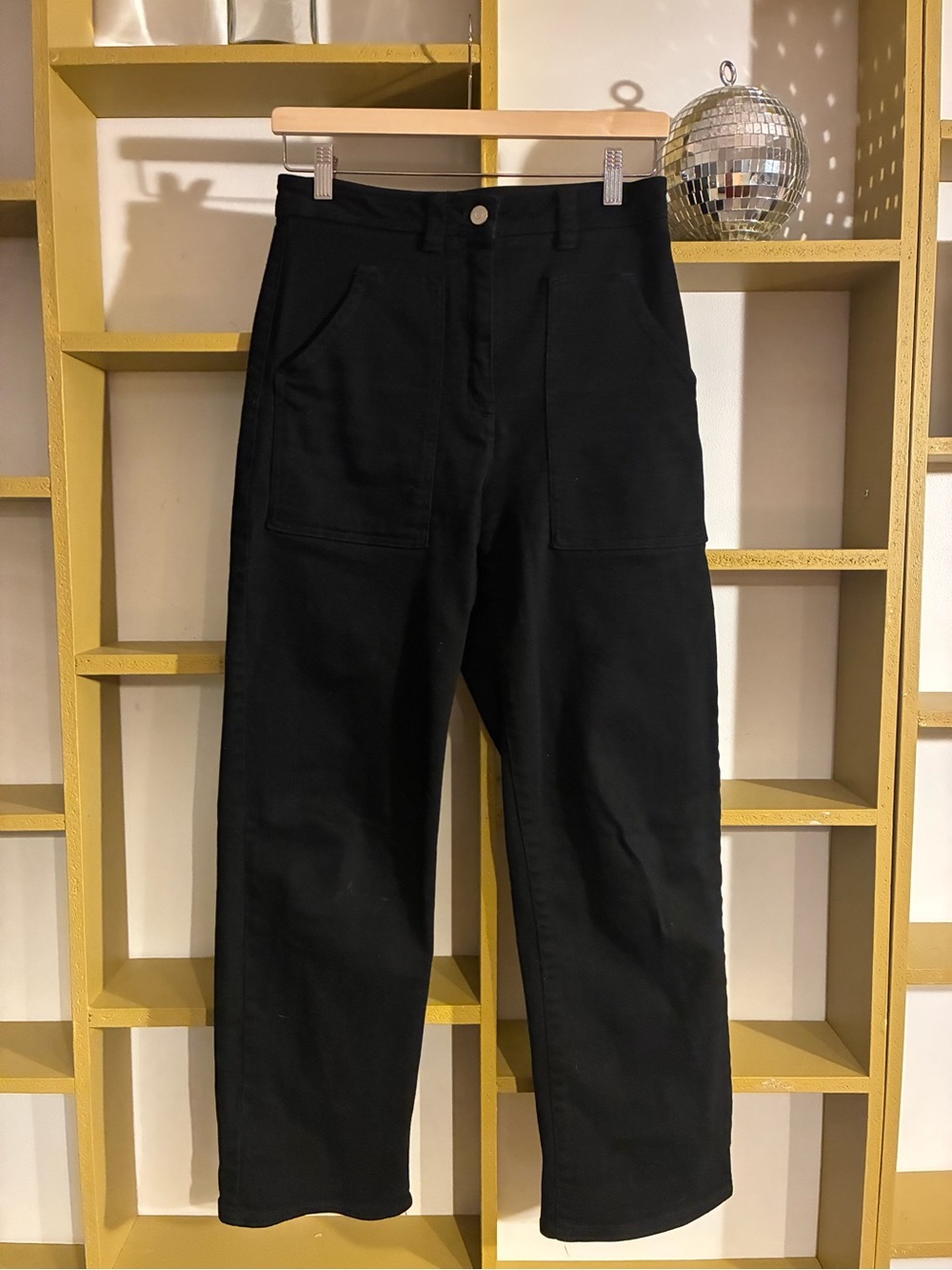 Wilfred utility style black jeans